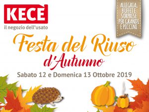 FESTA DEL RIUSO D’AUTUNNO NEI NEGOZI DELL’USATO KECE’